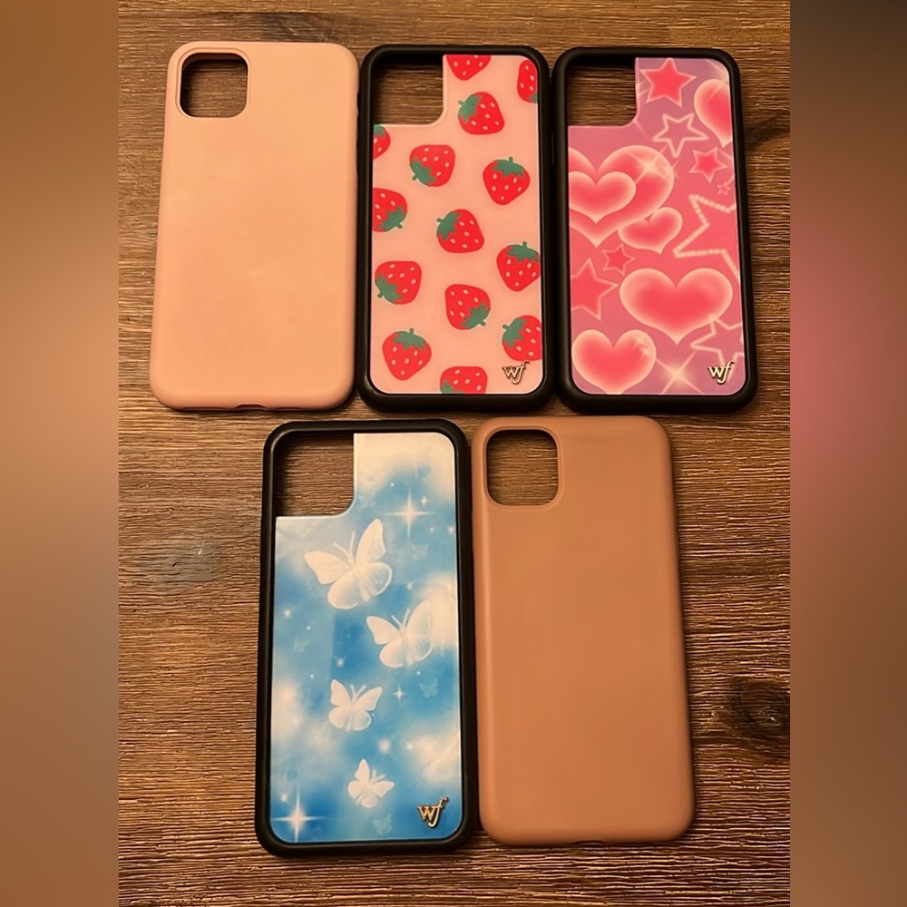 Wildflower IPhone 11 Pro Max Strawberry, Heart, Stars & Minimal Phone Cases